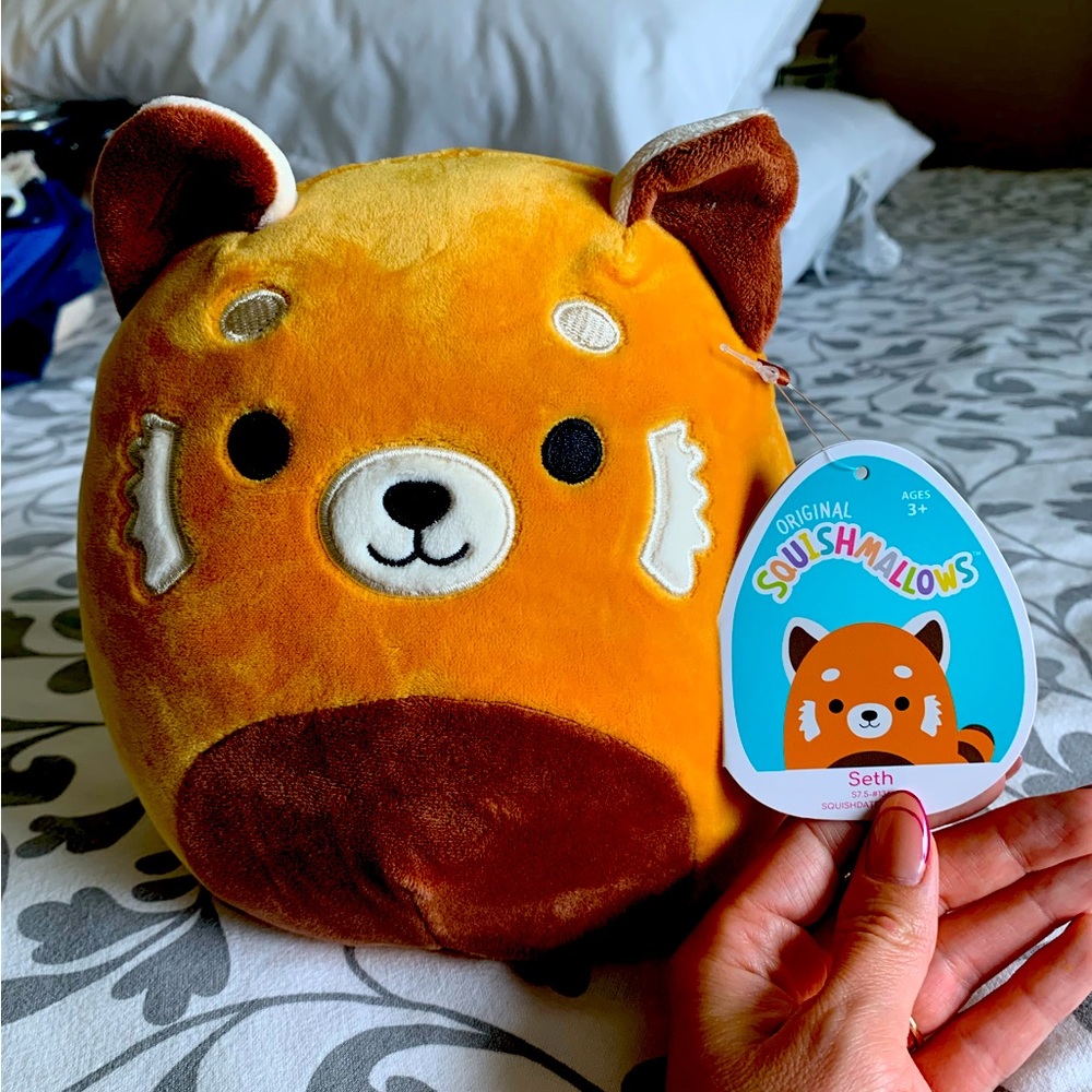 SETH Squishmallow - 7.5 inch Red Panda Five Below Wildlife Zoo Squad 🦓🐘🦒